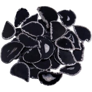 BLACK AGATE COASTERS