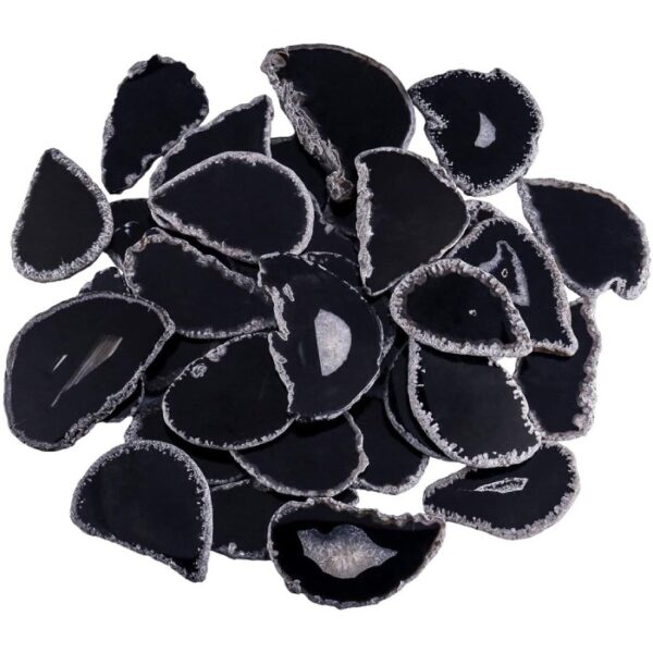 BLACK AGATE COASTERS
