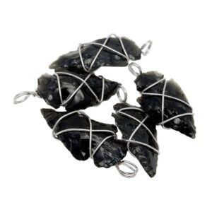 Black Obsidian Arrowheads pendants