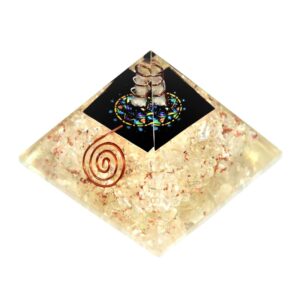 CLEAR QUARTZ  ORGONE PYRAMID