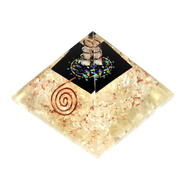 CLEAR QUARTZ  ORGONE PYRAMID