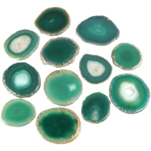 GREEN AGATE COASTERS