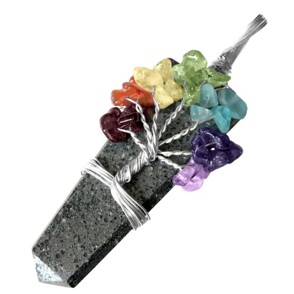 HEMATITE TREE OF LIFE PENDANT