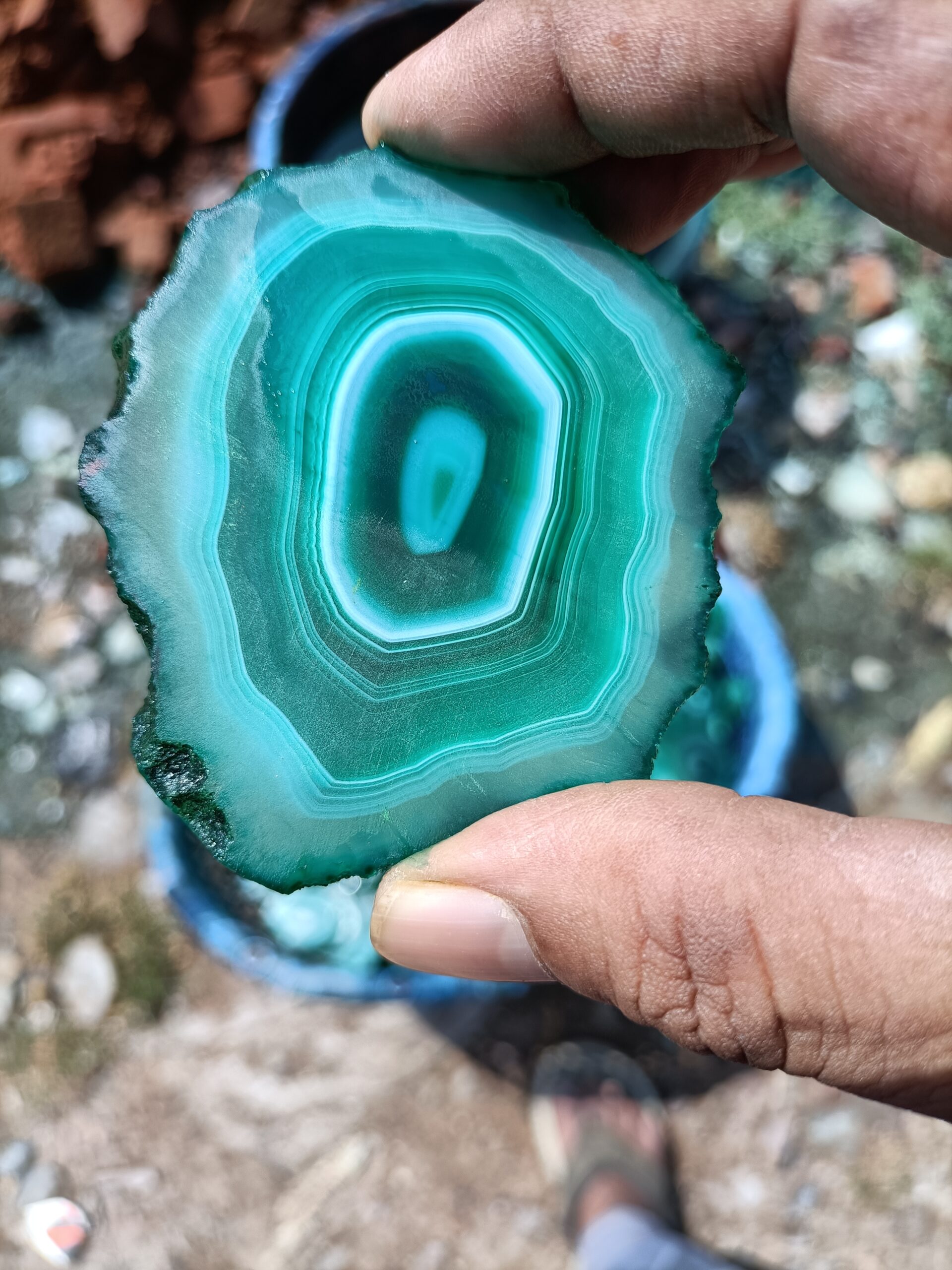 GREEN AGATE COASTERS - Image 3