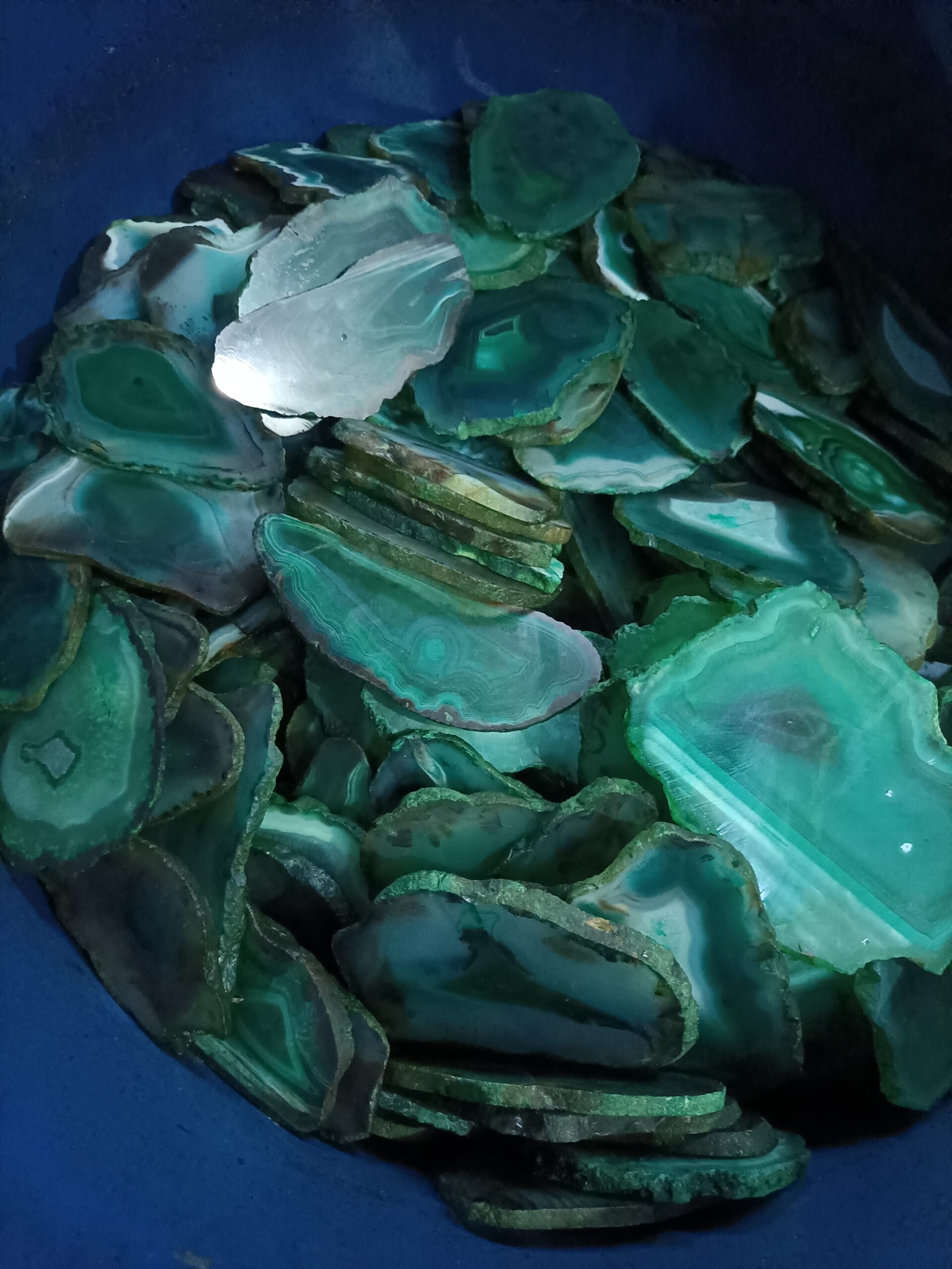 GREEN AGATE COASTERS - Image 4