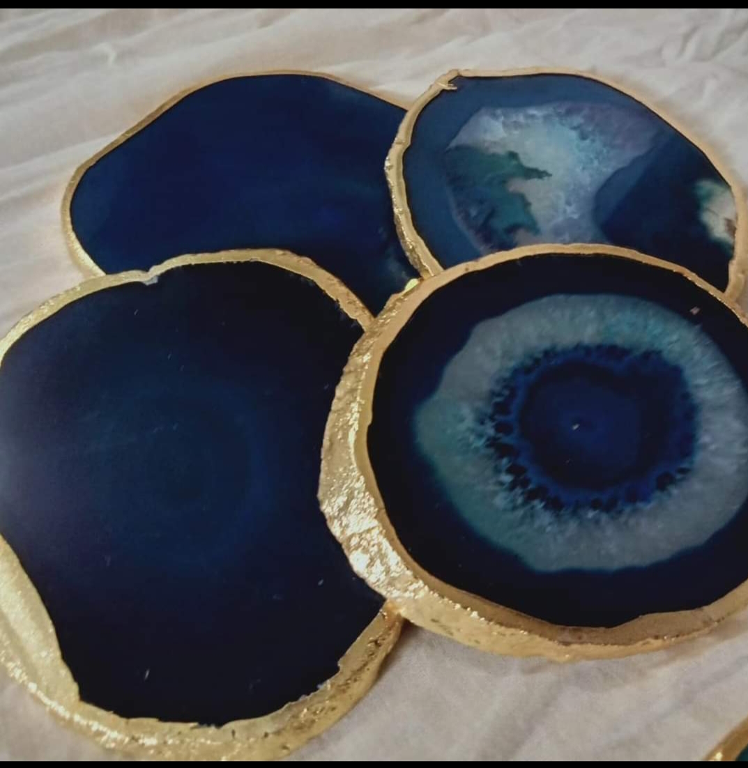BLUE AGATE COASTERS - Image 2