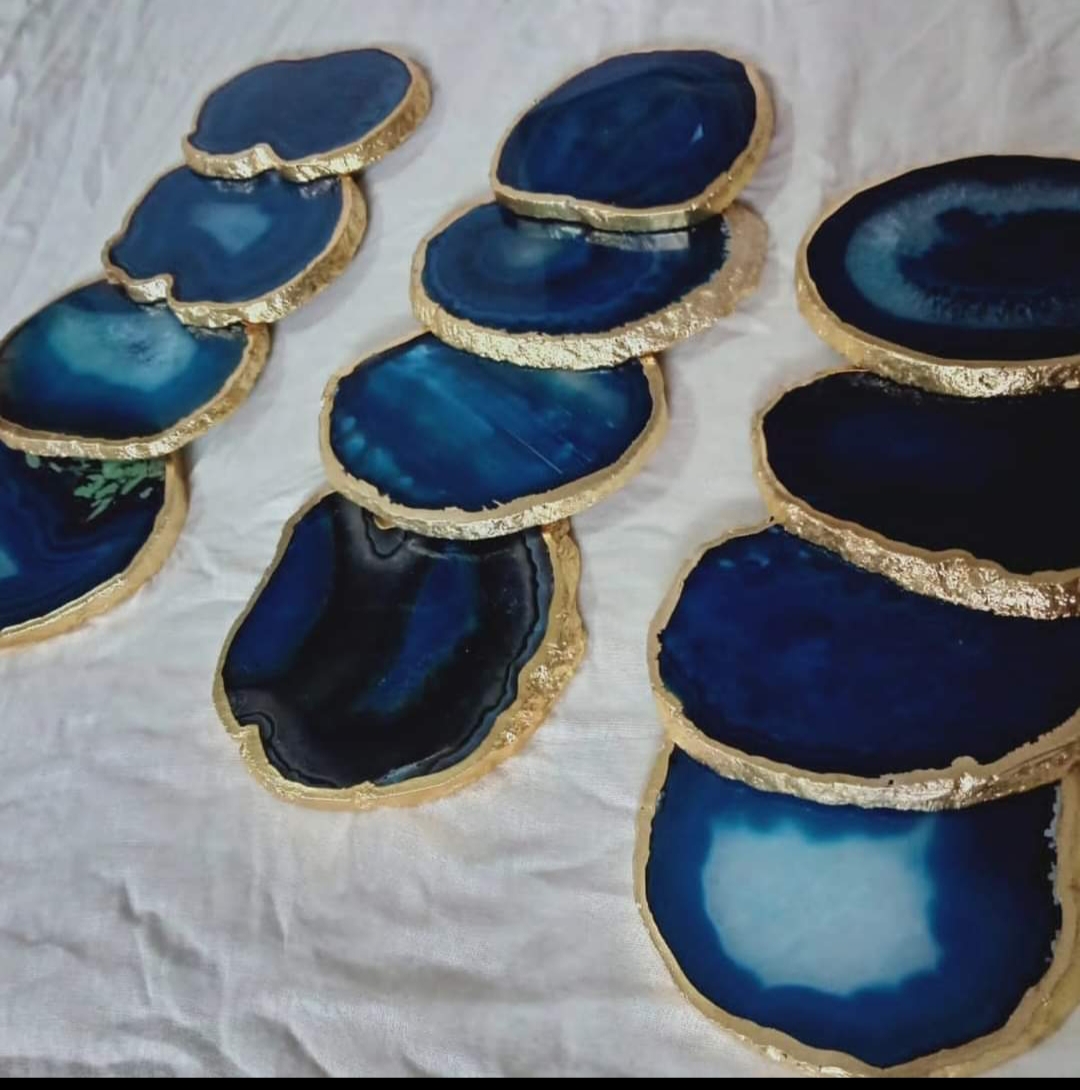 BLUE AGATE COASTERS - Image 3