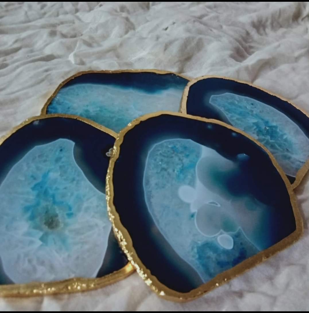 BLUE AGATE COASTERS - Image 4