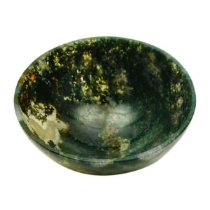 MOSS AGATE BOWL