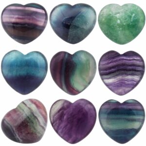 MULTI FLUORITE HEARTS