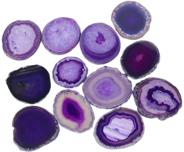 PURPLE AGATE COASTERS