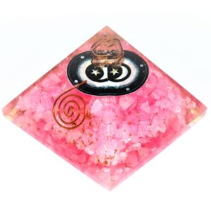 ROSE QUARTZ  ORGONE PYRAMID