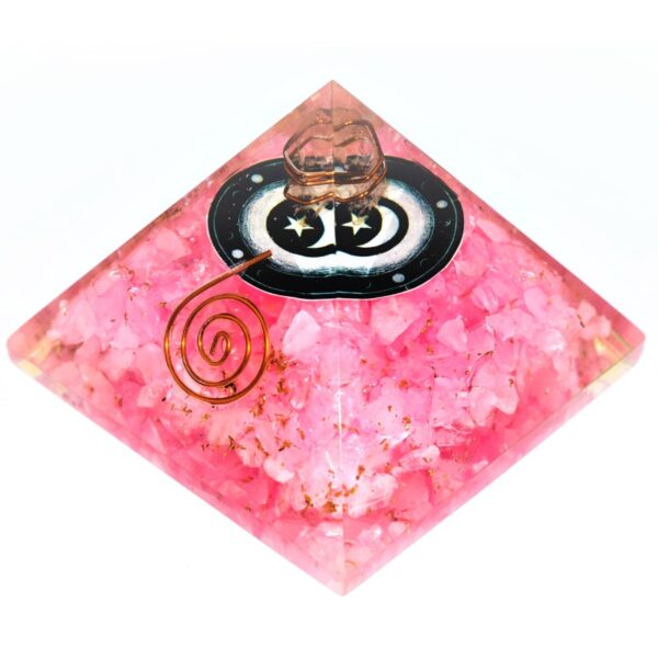 ROSE QUARTZ  ORGONE PYRAMID