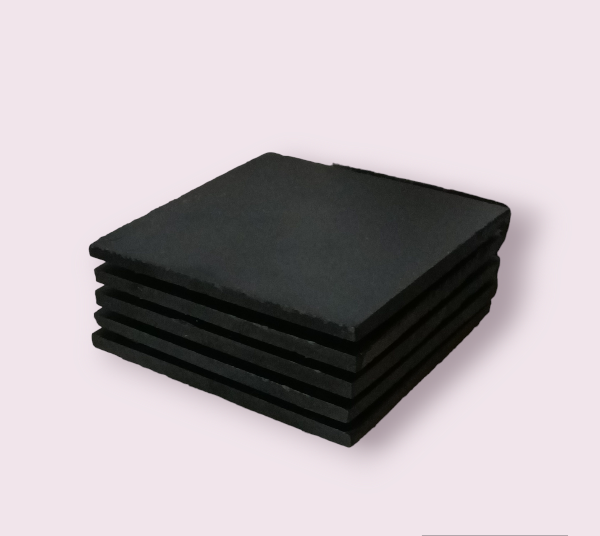 Black Agate Non Slip Square Coster - Image 2