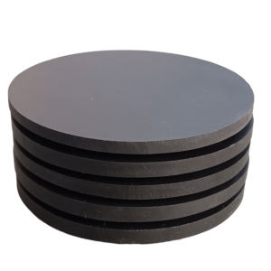 Black Agate Non Slip Round Coaster