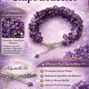 Natural Amethyst Chips Bracelet